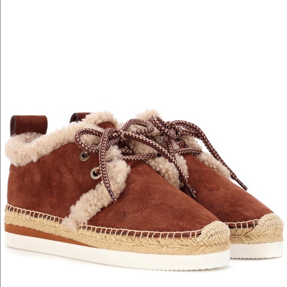 See By Chloe Shoes - See by Chloe Shearling Espadrilles Sz 37